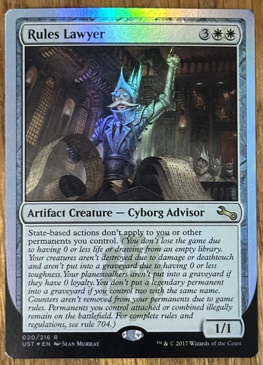 mtg rules lawyer card thanksgiving turkey greeting card