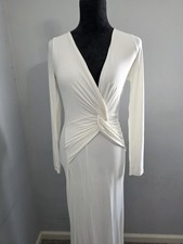 New With Tags Fashion Nova Mara Knot Dress Maxi White Size Medium