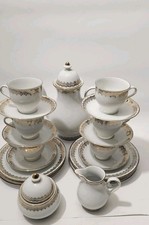 Hochwertiges Kaffeeservice Geschirr für 6 Pers. Goldrand