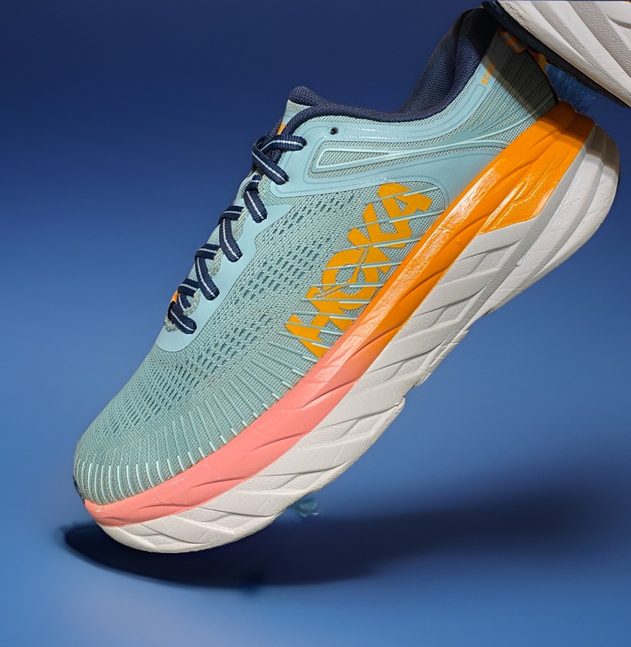 🌐US 8 WIDE- HOKA Bondi 7 “Blue Haze” Women’s SUPREME CUSH-Runnnnn! thumbnail 6