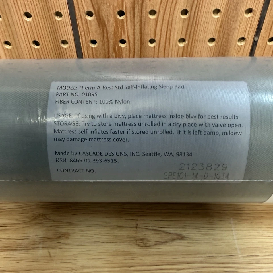 US Army Therm-A-Rest Self-Inflating Sleeping Pad Mat 8465-01-393-6515 New 01095 - Image 2 of 4