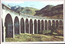 Glenfinnan Viaduct Scotland Train Postcard Whiteholme Dundee 1990 Posted