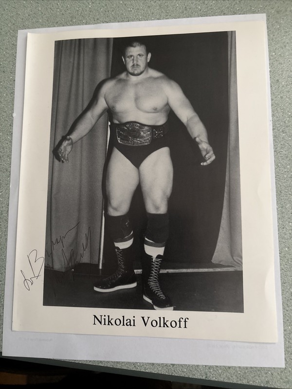 WWE Nikolai Volkoff Signed Autograph 8x10 Photo