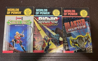 Nintendo Worlds Of Power Books (Castlevania II, Bionic Commando, Blaster Master)