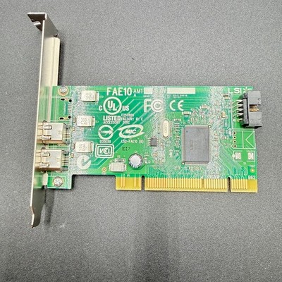 LSI FAE10 IEEE 1394 FireWire 400 PCIe PCI Express Card Dell 0H924H
