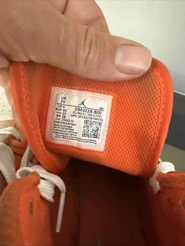 Nike Air Jordan 1 Mid Electric Orange GS Größe 7Y DM4228-800 - Bild 5 von 8