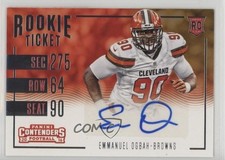2016 Panini Contenders Rookie Ticket Emmanuel Ogbah #263 Auto n1u