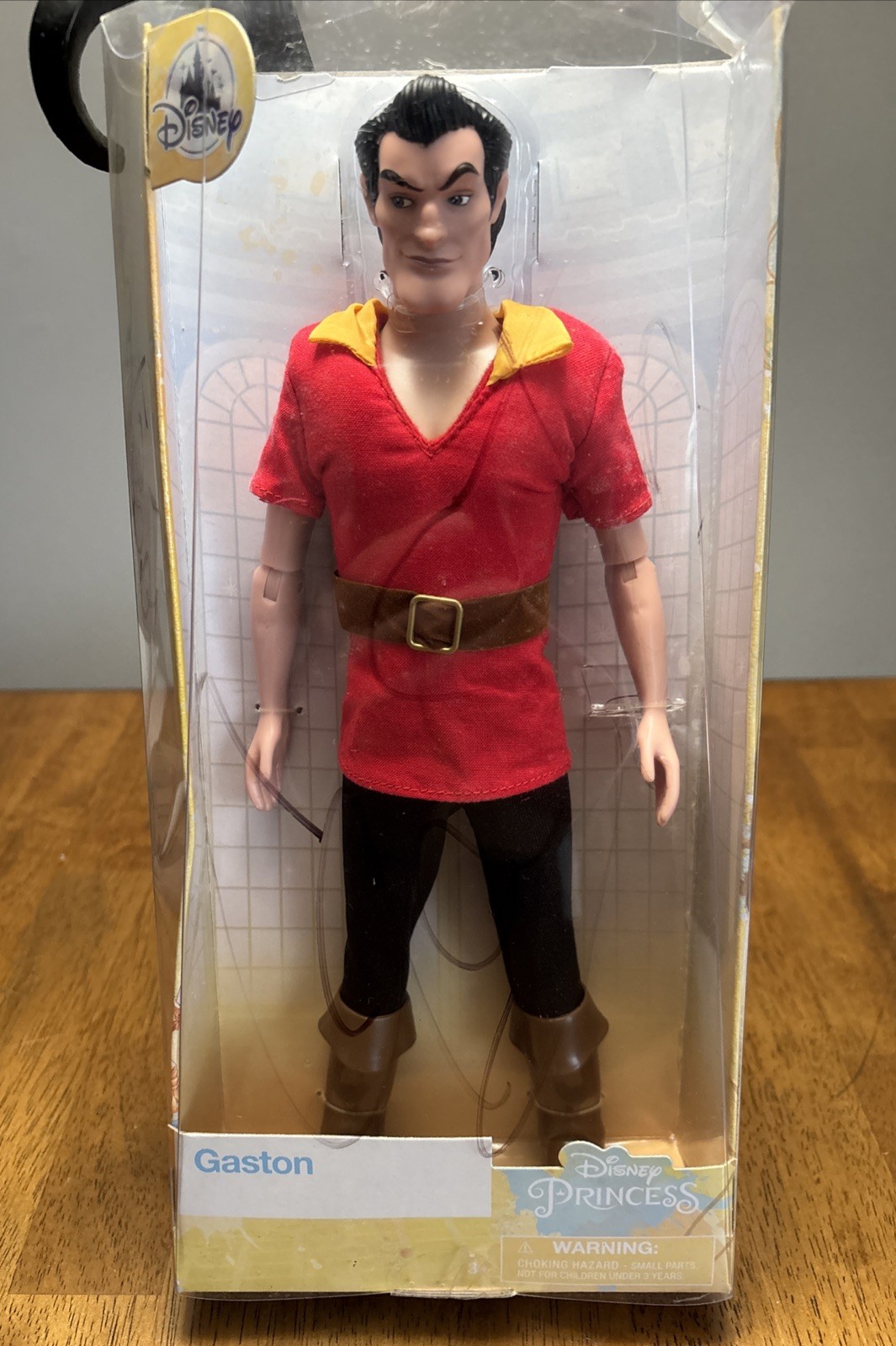 Disney Classic Beauty And The Beast GASTON 12" Doll - NEW & RARE - Damaged Box