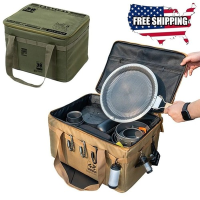 #ad #ad Outdoor Folding Camping Storage Box Large Capacity Tactical Picnic Bag $29.99