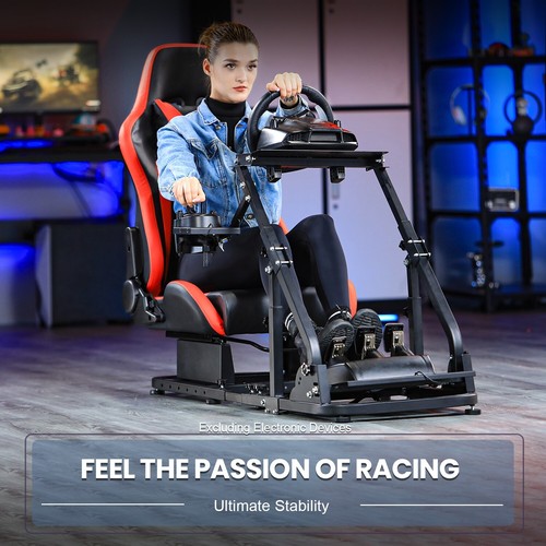 Dardoo Racing Simulator Cockpit Frame with Red Seat Fits Logitech G923 G29 G920 - Picture 7 of 7