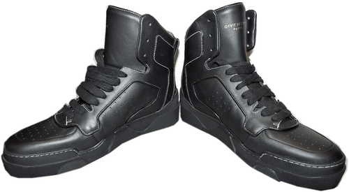 890 $ Givenchy Sneakers schwarz Leder Tyson hohe Schnürschuhe 39 - 7 - Bild 8 von 10