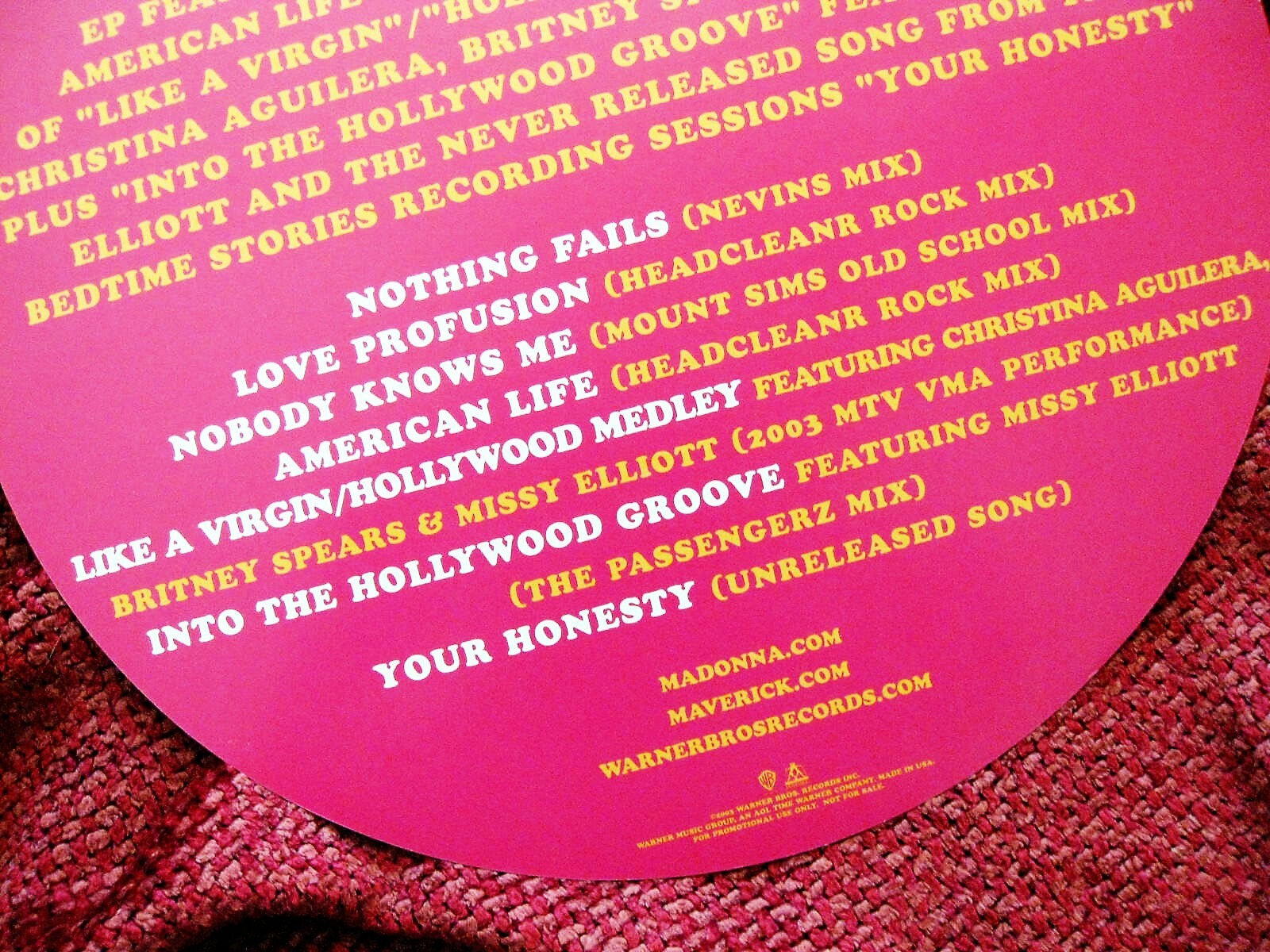 MADONNA REMIXED REVISTED PROMO POSTER DISPLAY STORE MUSIC