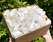 20 lb Wholesale Box Lot of CLEARANCE Natural Quartz Crystal Points GREAT VALUE 