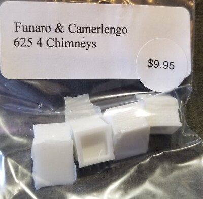 Funaro F&C 625 BRICK CHIMNEYs Chimney Smoke Stack Cabin House 3' x 3' 4 PIECE