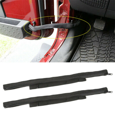 2x Türstopper Limiter Türzuggurt Begrenzungsgurt für Jeep Wrangler JK 2007-2017