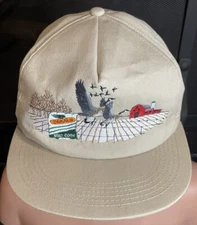 Vintage K Products DEKALB Canadian Geese Seed Corn Snapback Hat Goose Barn Farm