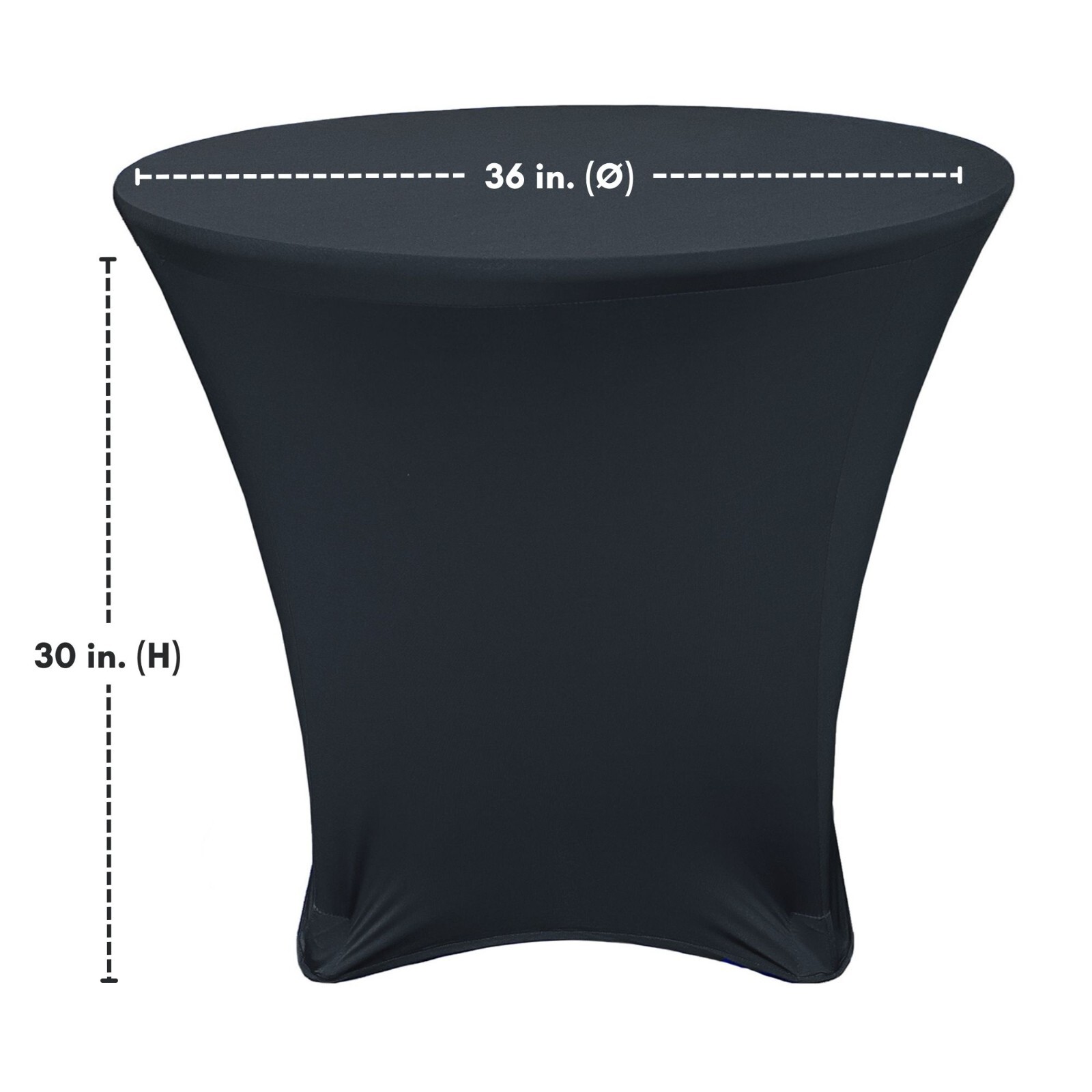 Round Spandex Table Covers, Stretch Tablecloth for Lowboy Cocktail Tables