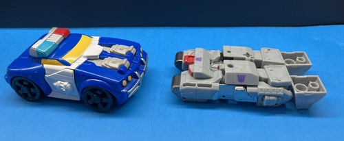 Turbo Change Megatron Transformers Cyberverse TCV-08 & Rescue Bots Chase Police - Picture 10 of 11
