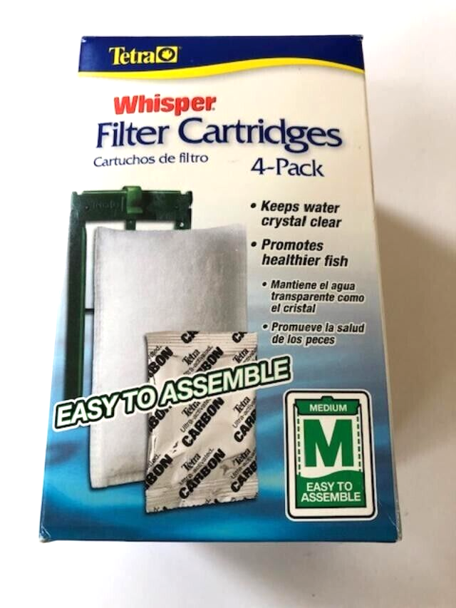 Tetra Whisper BioBag Filters, Unassembled Cartridges, 4Pack, Medium