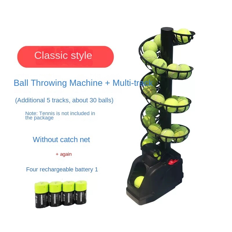 Tennis Throwing Machine Multi-ball Training Assist Portable Tossing Machine