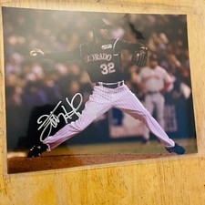 LATROY HAWKINS ROCKIES SIGNED / AUTOGRAPHED 8X10 PHOTO NICE!!