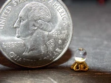 Dollhouse Miniature Halloween Crystal Ball 1:48 Quarter 1/4 inch scale D148