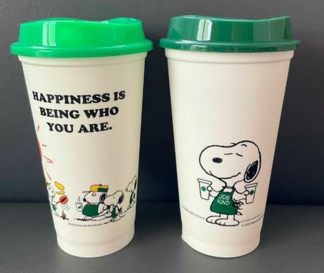 NEW Starbucks x Peanuts Snoopy Japan Limited 2025 Reusable Cup Set