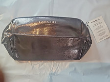 Coach Perfume Silv/Grey Glittery Color Travel Bags For Women/ Unisex NEW/UNUSED