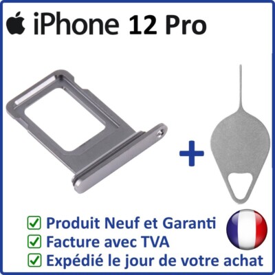 Tiroir Carte SIM IPhone 12 Noir Avec Joint étanche + Outil - Neuf, Compatible Apple, Origine Chine
