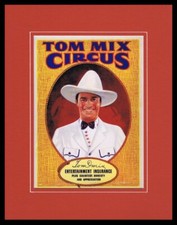 Tom Mix Circus Framed 11x14 Vintage Repro Poster