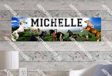 Personalized/Customized Horse Name Poster Wall Art Decoration Banner
