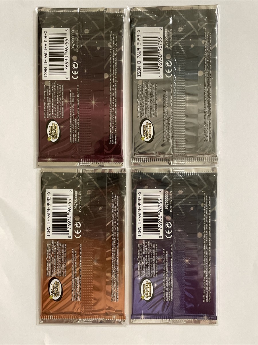 Neopets TCG Return Of Dr Sloth Sealed Booster Pack Art Set x4 WOTC
