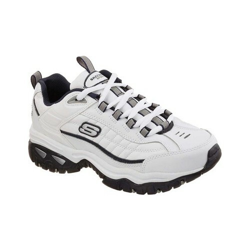 skechers mens black tennis shoes