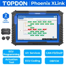 TOPDON Phoenix XLink Car OBD2 Scanner Diagnostic Tool Cloud-based Programming