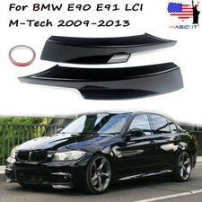 M Performance Style Front  Corner Splitters For BMW E90 E91 LCI M Sport 2009-13