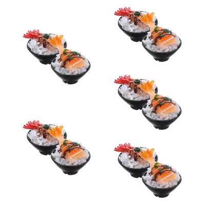  5 Pack Sushi-Modell Simuliertes Essen Simulation Lebensmittelmodell Kind