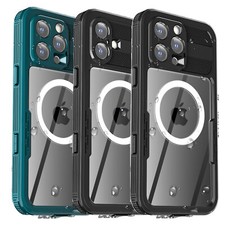 For iPhone 16 Pro Max 17 Pro Case Waterproof Shockproof MagSafe Heavy Duty Cover