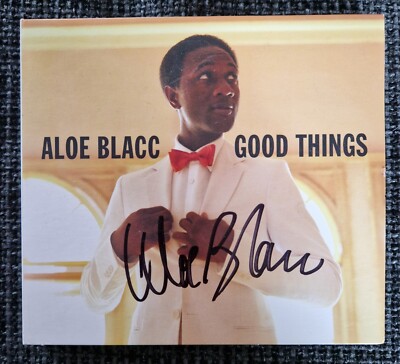 ALOE BLACC Autogramm Original  signierte CD Good Things