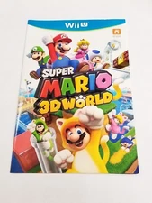 Super Mario 3D World Instruction Manual Booklet  ONLY!! (Wii U)