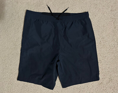Men's ALEXANDER WANG black SWIM SHORTS trunks suit sz LARGE mesh liner lining
