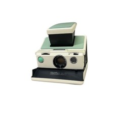 MODIFIED Polaroid SX-70 Instant Camera i-Type Film w/ Power Back MINT GREEN
