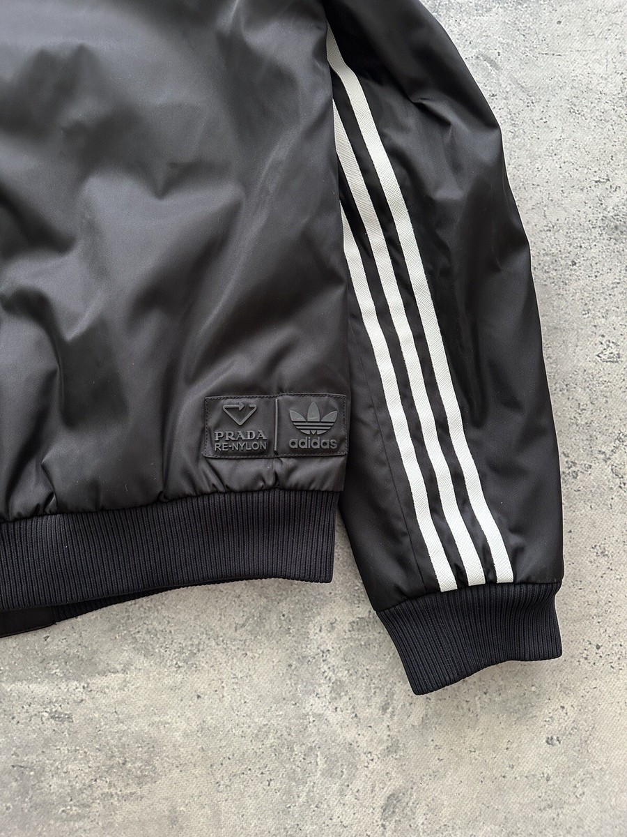 ADIDAS for PRADA RE-NYLON TRACK FULL ZIP JACKET BLACK MEN'S ADIDAS for PRADA RE-NYLON TRACK FULL ZIP JACKET BLACK MEN'S