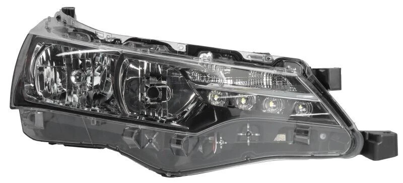 Phare avant droit Toyota Corolla E18 électrique avec feux LED et ampoules H11 HB3