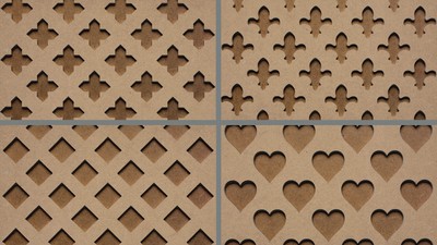 Dekorative Heizkörperabdeckung Abschirmung / Grill / Panel - 1220 x 610 (mm) Einfach MDF