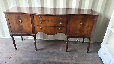 Buy Antique Mahogany Large Serpentine Sideboard - Great Condition