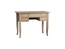 SCRIVANIA SCRITTOIO IN LEGNO GREZZO, CASSETTI , FAGGIO E PIOPPO, 107*56*78 H