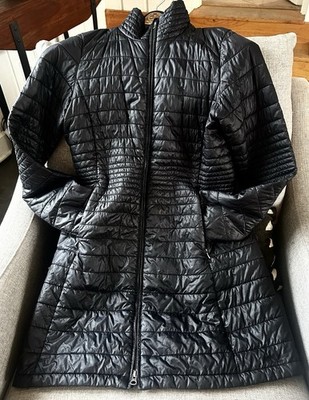 Patagonia Kai Lee Parka Coat Women s Medium Black EUC Zip Pockets Lightweight