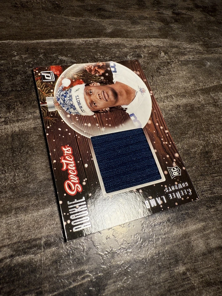 2020 Panini Donruss CeeDee Lamb Rookie Sweaters SW-CL MEM, RC - Image 3 of 4