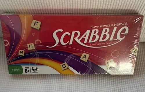 SCRABBLE Board Game by HASBRO Vintage wood tiles NEW SEALED