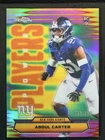 2025 Topps Chrome Abdul Carter Pink Refractor (RAW)